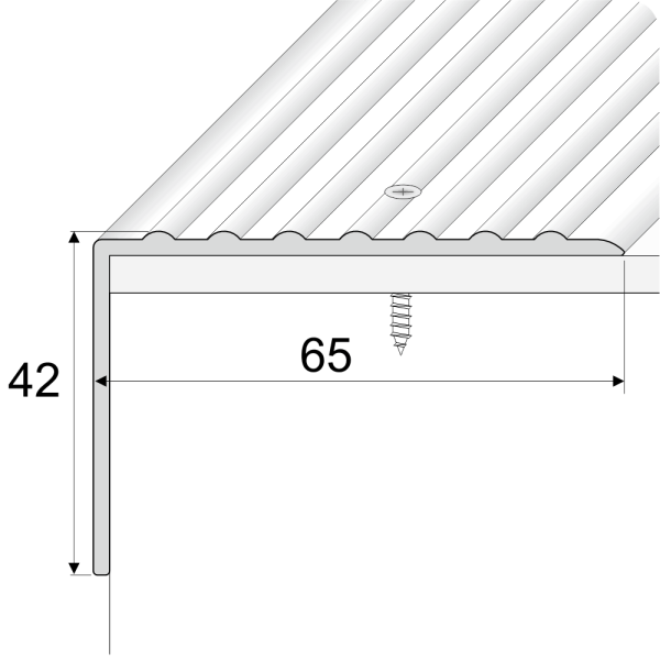 Non Slip Heavy Duty Aluminum Stairs Nosing Durable, Stylish Protection for All Stair Types