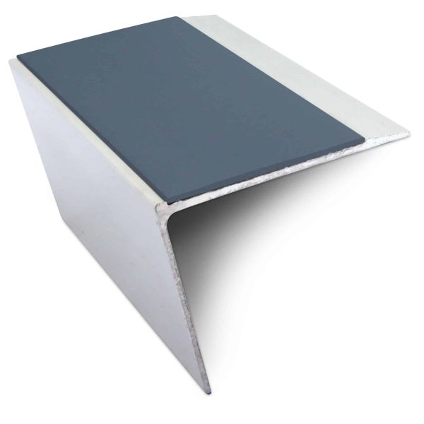 67mm x 55mm DDA Compliant Aluminium Anti Slip Stair Nosing with PVC Insert