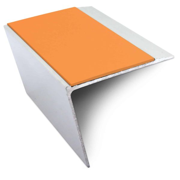 67mm x 55mm DDA Compliant Aluminium Anti Slip Stair Nosing with PVC Insert