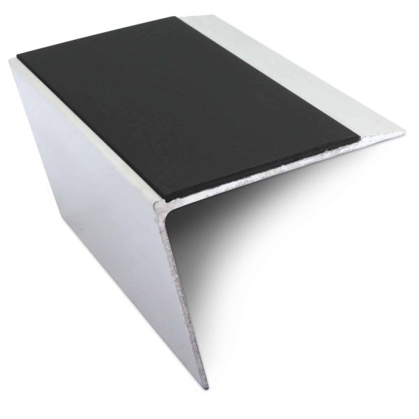 67mm x 55mm DDA Compliant Aluminium Anti Slip Stair Nosing with PVC Insert