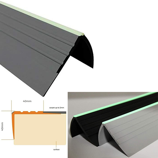 PVC Stair Edge Profile for Safety and Aesthetic Finish