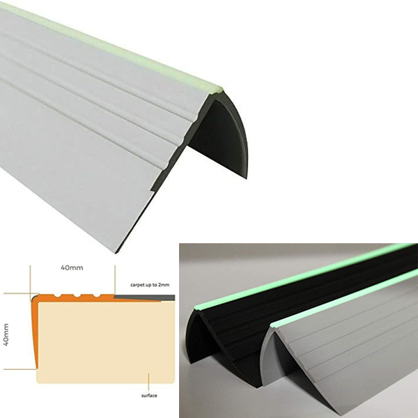 PVC Stair Edge Profile for Safety and Aesthetic Finish