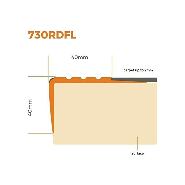 PVC Stair Edge Profile for Safety and Aesthetic Finish