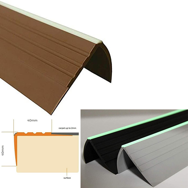 PVC Stair Edge Profile for Safety and Aesthetic Finish