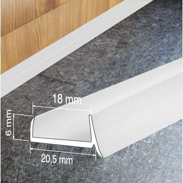 PVC Plinth Sealing Strip Kitchen Dirt & Moisture Resistant