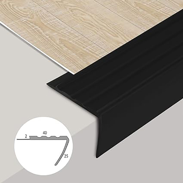 Elegant L-Shape PVC Stair Nosing Durable Protection for All Flooring Types