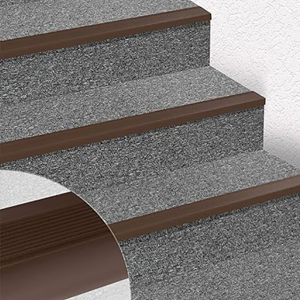 Elegant L-Shape PVC Stair Nosing Durable Protection for All Flooring Types