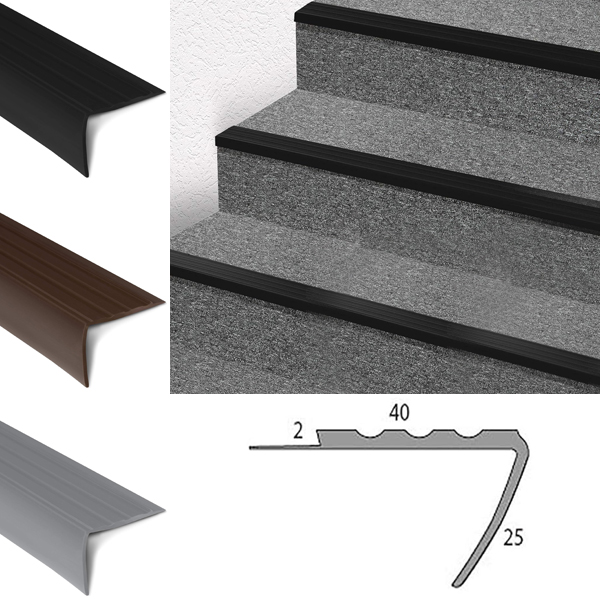 Elegant L-Shape PVC Stair Nosing Durable Protection for All Flooring Types