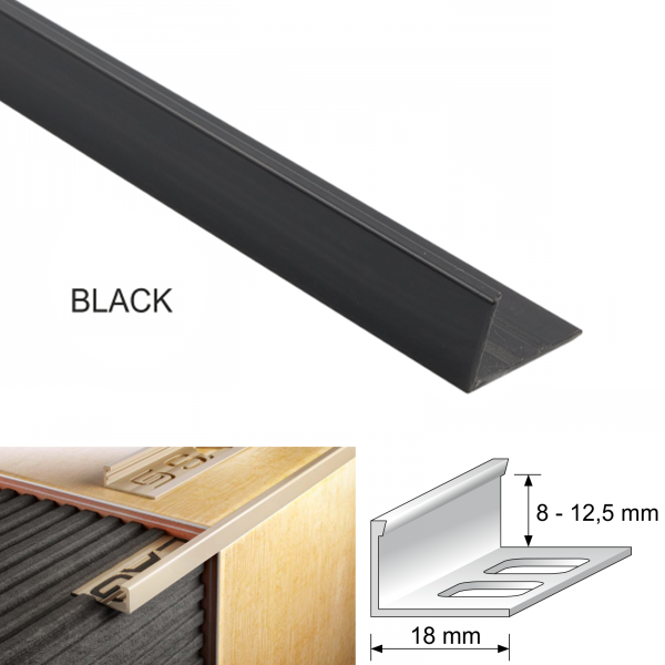  L Shaped PVC Straight Edge Tile Trim