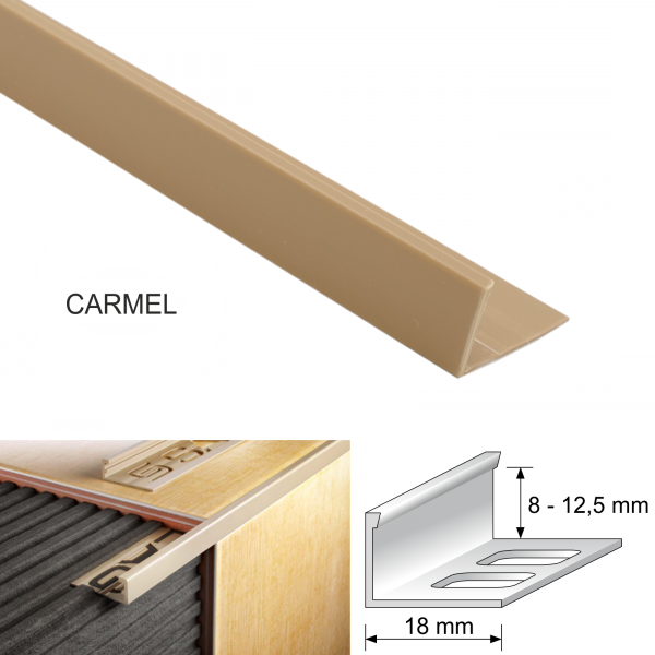  L Shaped PVC Straight Edge Tile Trim