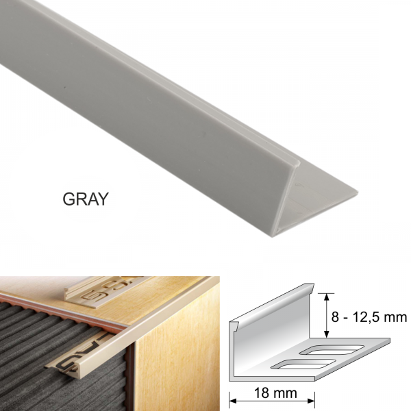  L Shaped PVC Straight Edge Tile Trim