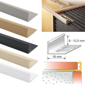  L Shaped PVC Straight Edge Tile Trim