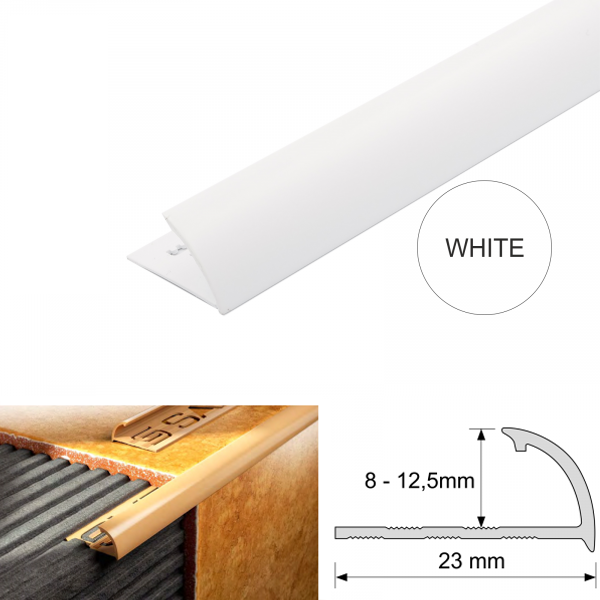 Round Edge Quadrant PVC Tile Trims