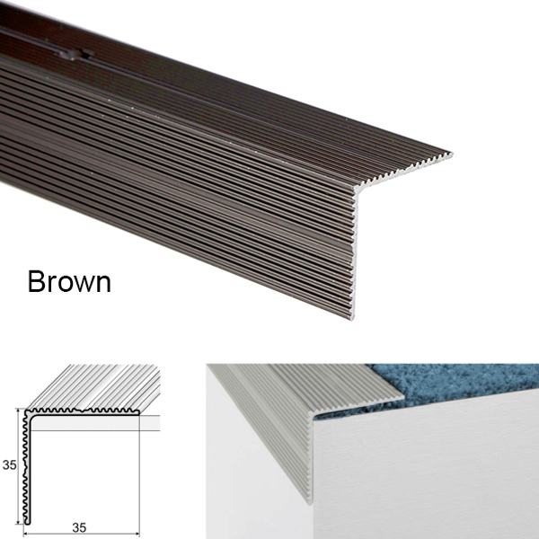 Durable Anti-Slip Stair Nosing with Ridges Perfect Finish & Damage Protection