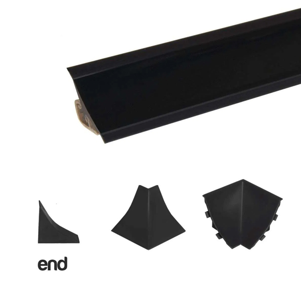  Splashback Edging Trim Profiles with Sealing Rubber Moisture-Resistant for Kitchen Worktops