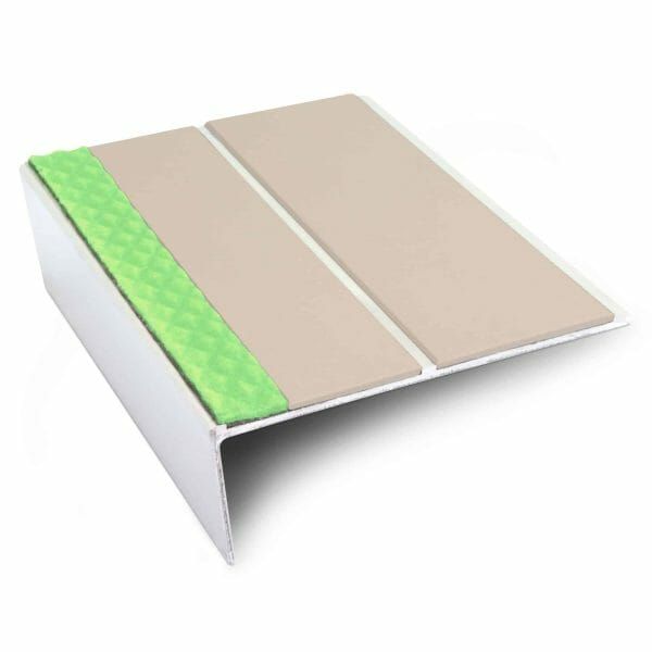 85mm x 32mm Tredsafe Aluminium Non-Slip Stair Nosing Edge Trim 