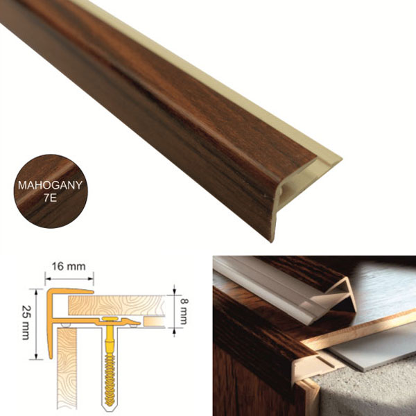 UPVC Push In Profile Stair Nosing for Stair Edges