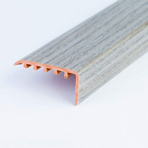 Abrasion Resistance UPVC Stair Nosing for Wooden Edge 