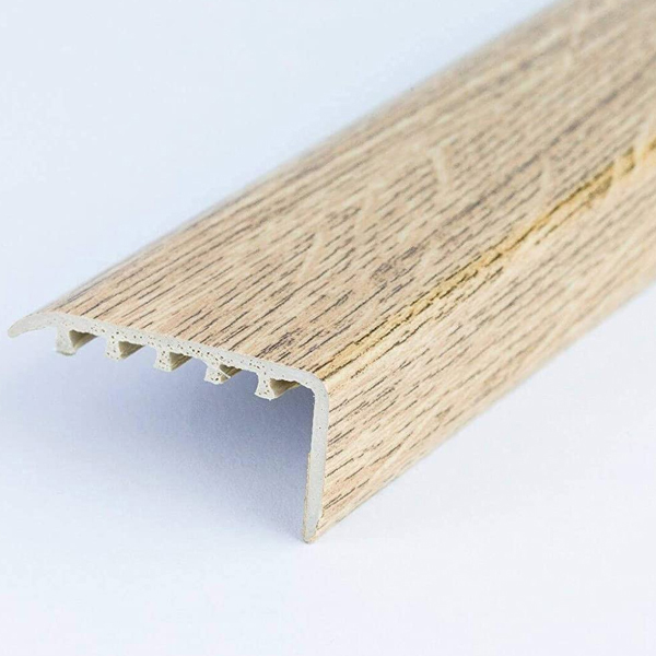 Abrasion Resistance UPVC Stair Nosing for Wooden Edge 